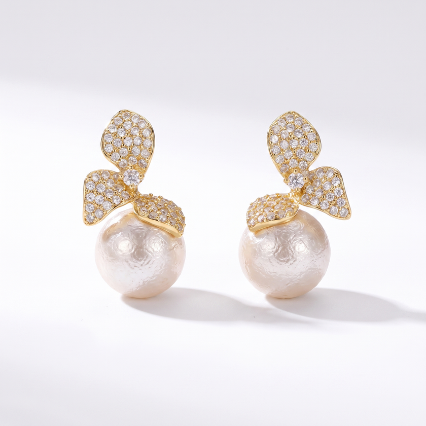 Camille Pearl Drop Earrings