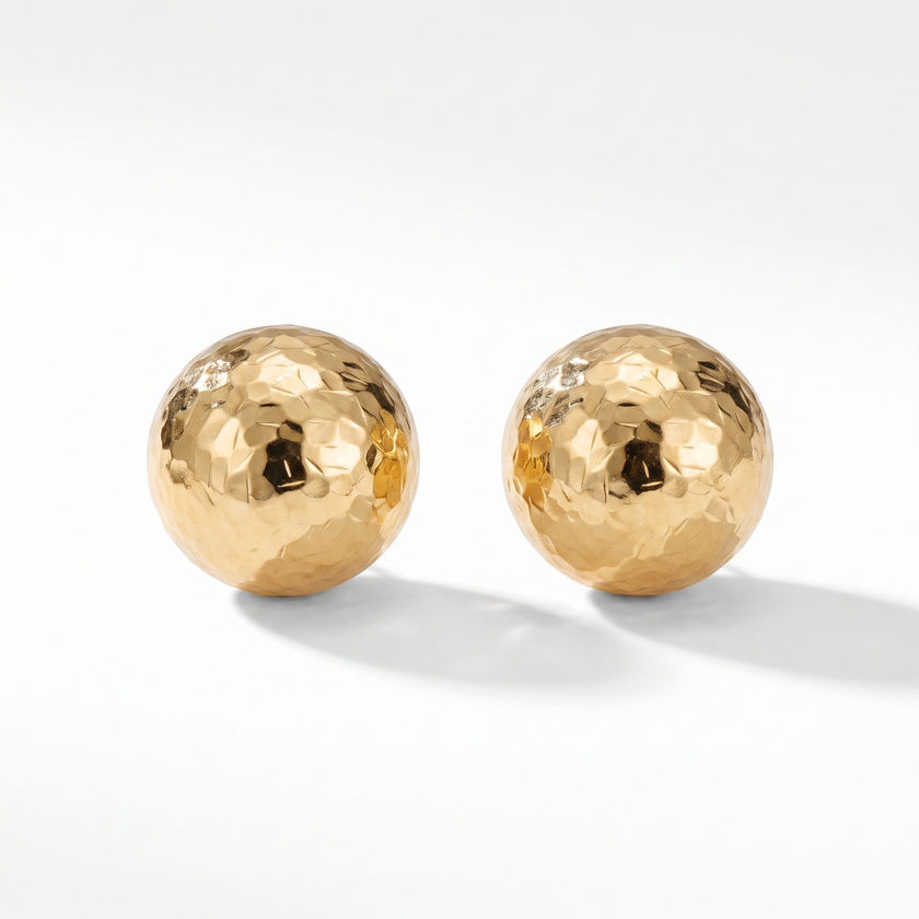 Chiara Gold Stud Earrings