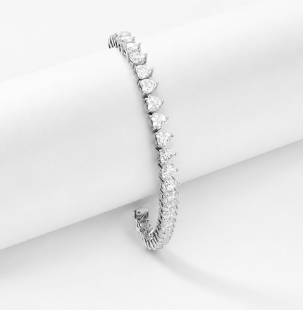 Heart Tennis Bracelet