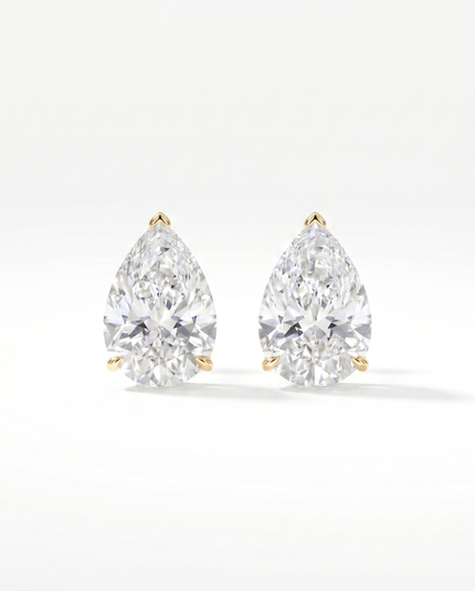 Classic Pear Stud Earrings