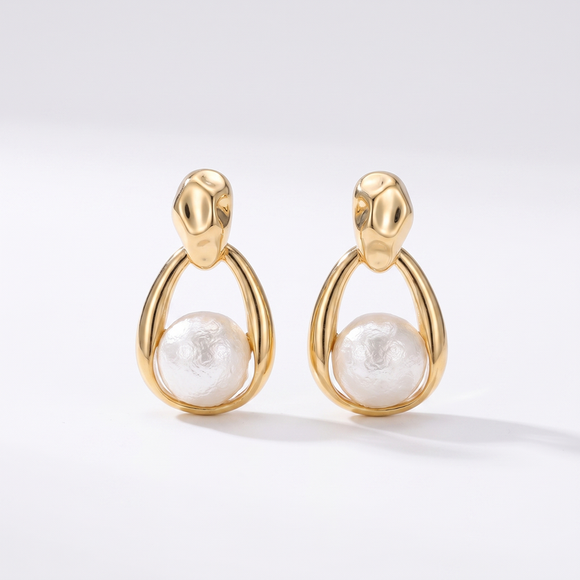 Simone Pearl Drop Earrings